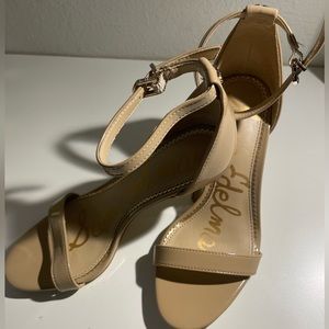 Nude patent heels - size 4